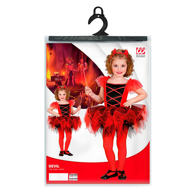 Halloween Kleid Baby Devil Ballerina