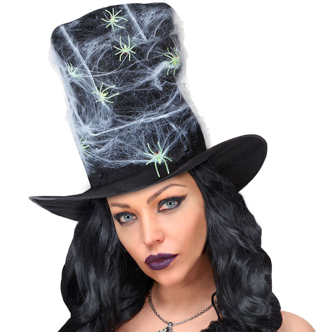 Halloween Hut Spinnennetz