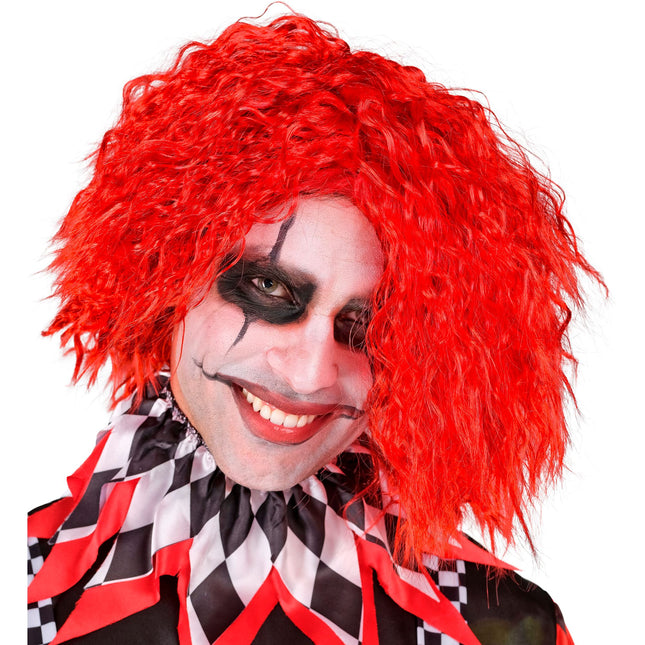 Halloween Perücke rot gelockt Clown