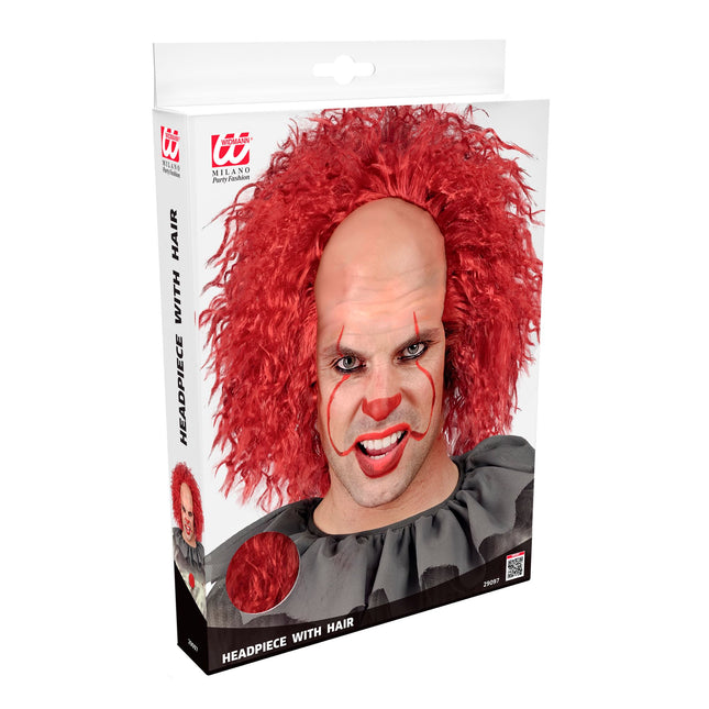 Halloween Perücke Roter Clown Locken