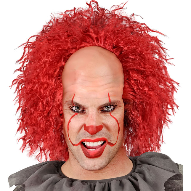 Halloween Perücke Roter Clown Locken