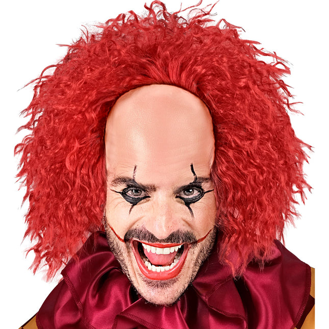 Halloween Perücke Roter Clown Locken