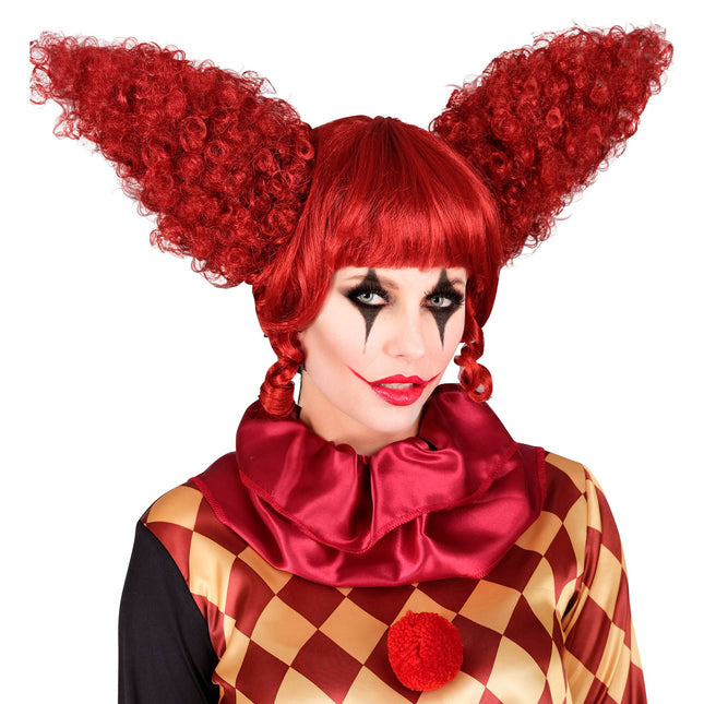 Halloween Perücke Roter Clown