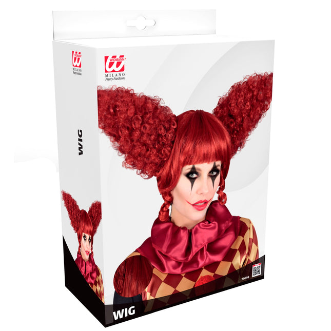 Halloween Perücke Roter Clown