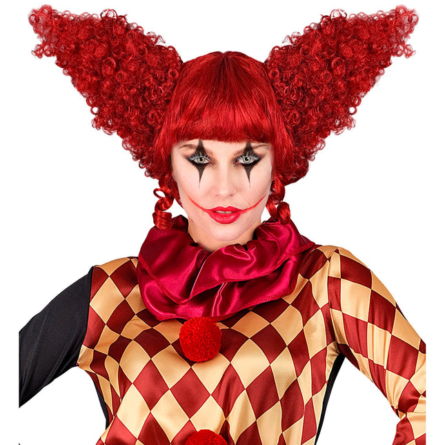 Halloween Perücke Roter Clown