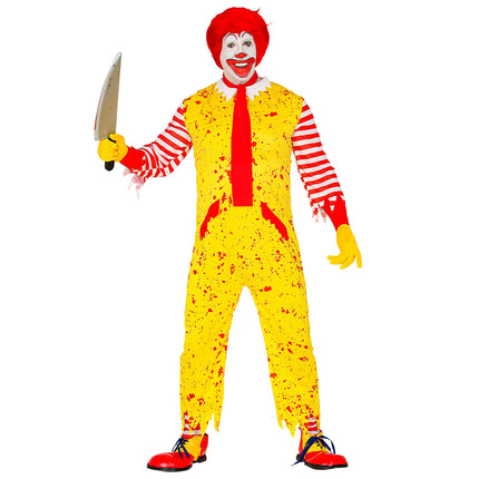 Halloween Kostüm Gelb Herren Clown