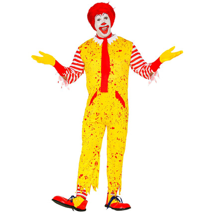 Halloween Kostüm Gelb Herren Clown