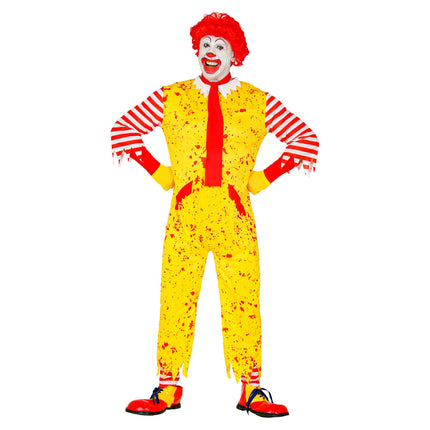 Halloween Kostüm Gelb Herren Clown