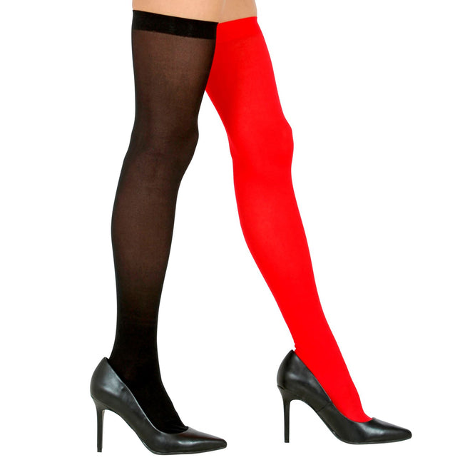 Halloween Strümpfe Rot Schwarz