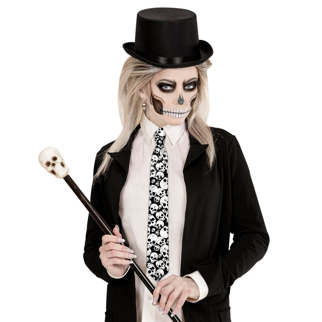 Halloween Krawatten-Totenköpfe