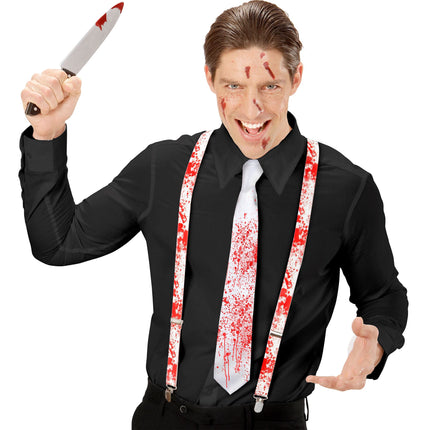 Halloween Krawatte blutig