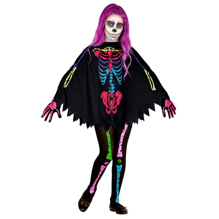 Halloween Strumpfhose Kind Skelett