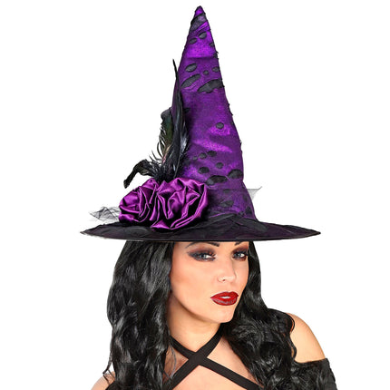 Halloween Hut Lila Hexe
