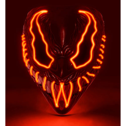 Halloween Maske Rotes Monster mit Licht