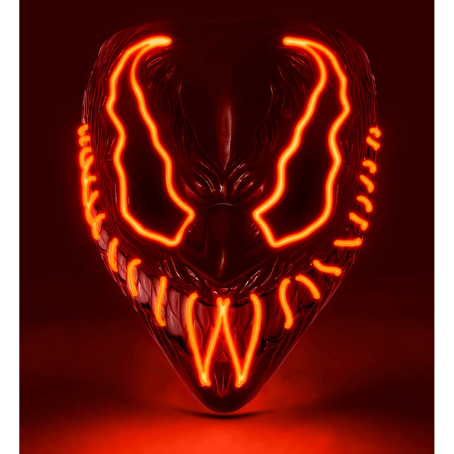 Halloween Maske Rotes Monster mit Licht