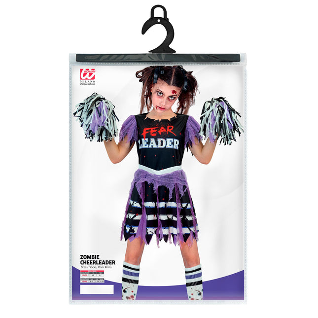 Halloween Kleid Mädchen Zombie Cheerleader 5 Stück