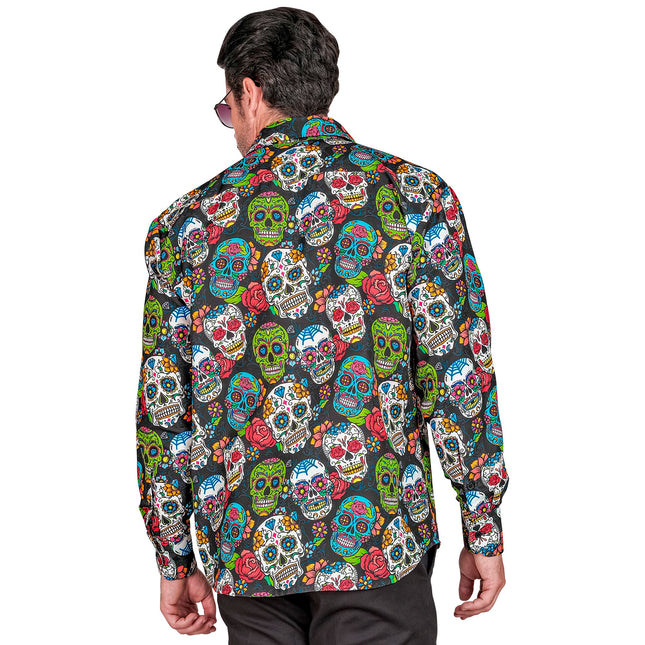Dia De Los Muertos Bluse Männer