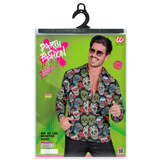 Dia De Los Muertos Bluse Männer