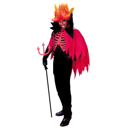 Halloween Kostüm Rot Schwarz Herren Gruseliger Teufel