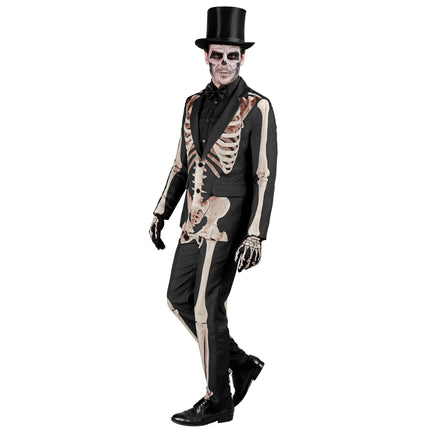 Halloween Kostüm Weiß Schwarz Männer Skelett 2 Stück