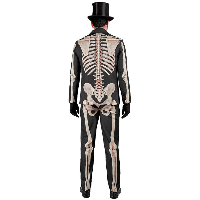 Halloween Kostüm Weiß Schwarz Männer Skelett 2 Stück