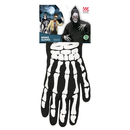 Halloween Handschuhe Kind Skelett