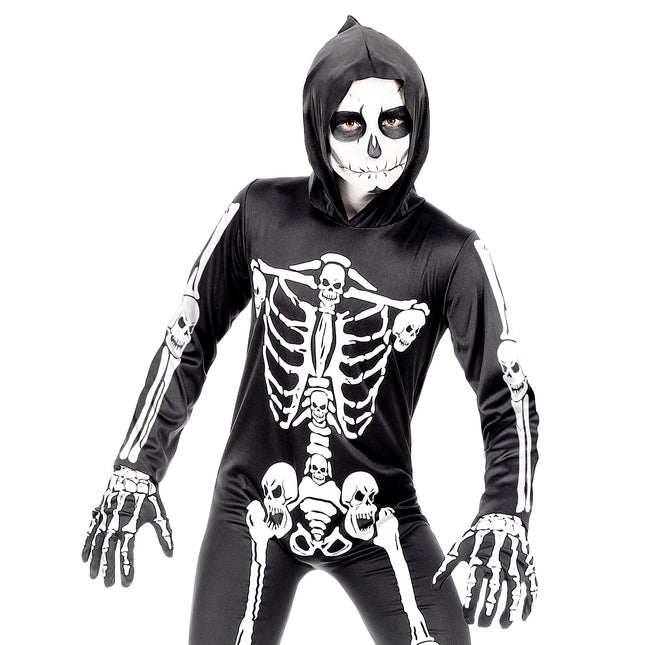 Halloween Handschuhe Kind Skelett
