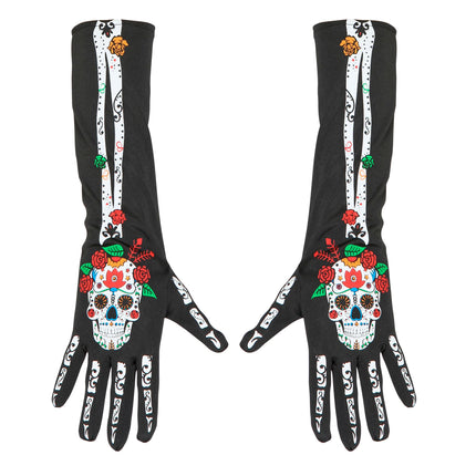Dia De Los Muertos Handschuhe 40cm