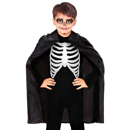 Halloween Cape Schwarz Kind 90cm