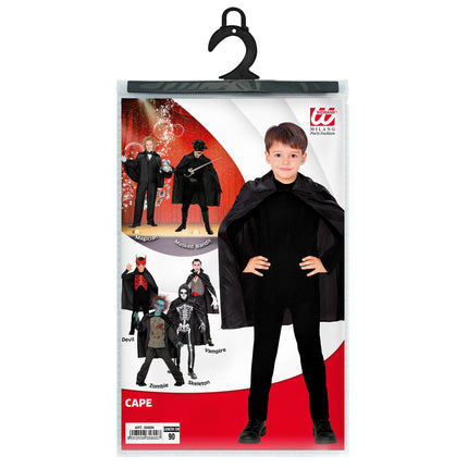Halloween Cape Schwarz Kind 90cm