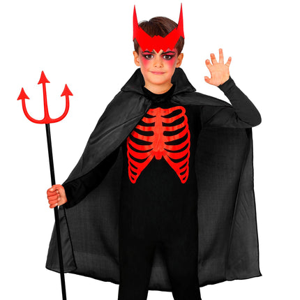 Halloween Cape Schwarz Kind 90cm