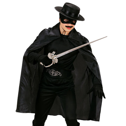 Halloween Cape Schwarz Kind 90cm