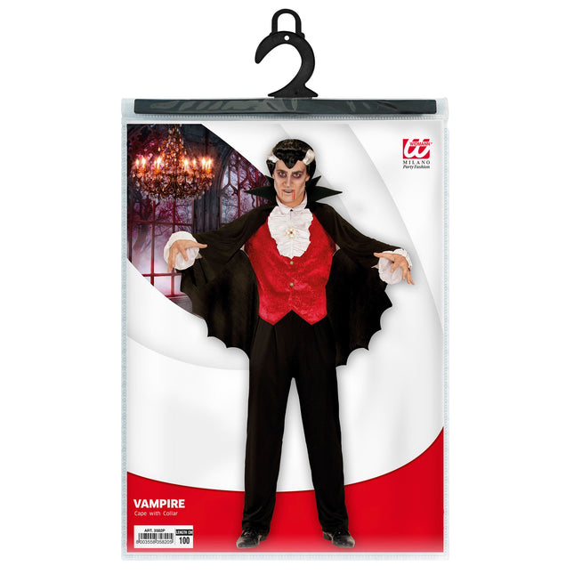 Halloween Cape Schwarzer Kragen