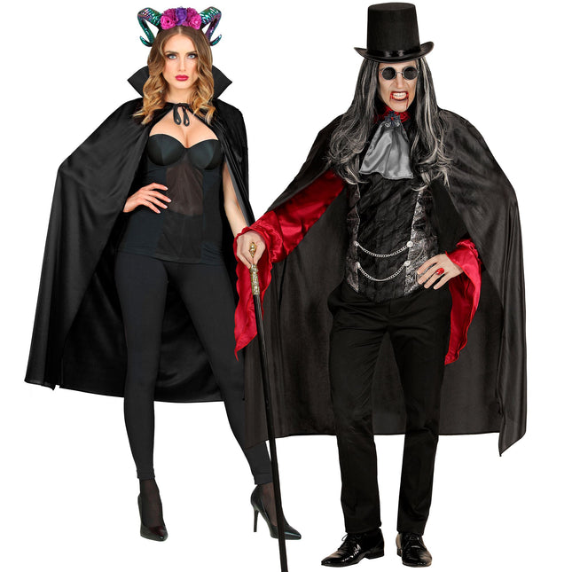 Halloween Cape Schwarz 1.15m