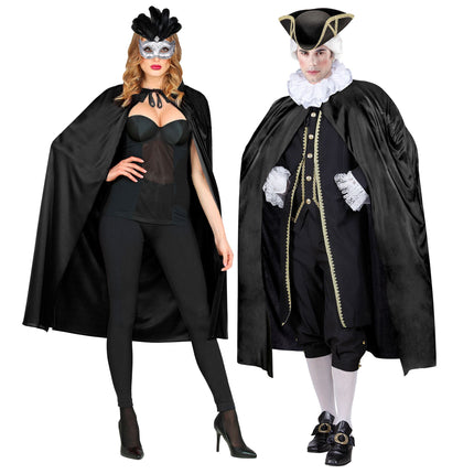 Halloween Cape Schwarz 1.15m