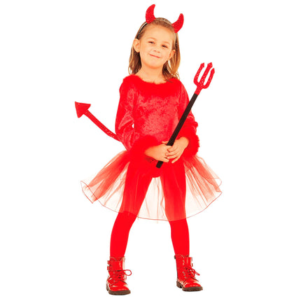 Halloween Kleid Rotes Kind Teufel