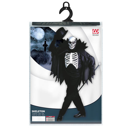 Halloween Kostüm Weiß Schwarz Skelett