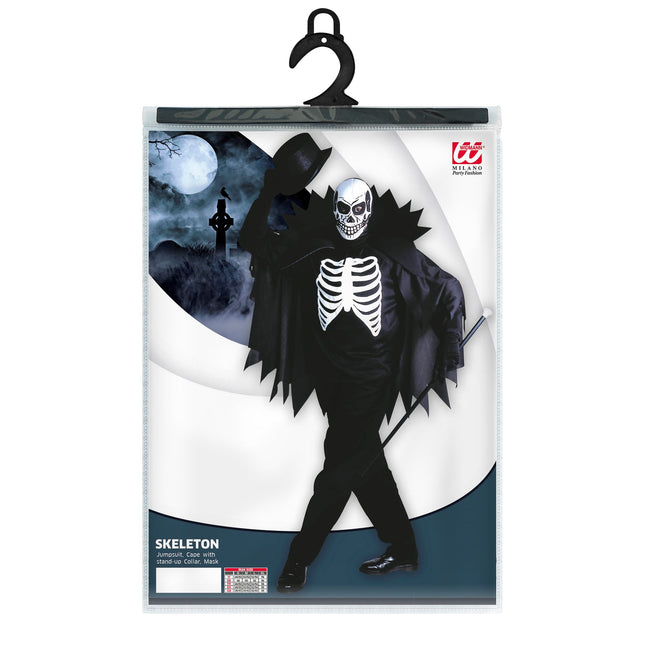 Halloween Kostüm Weiß Schwarz Skelett