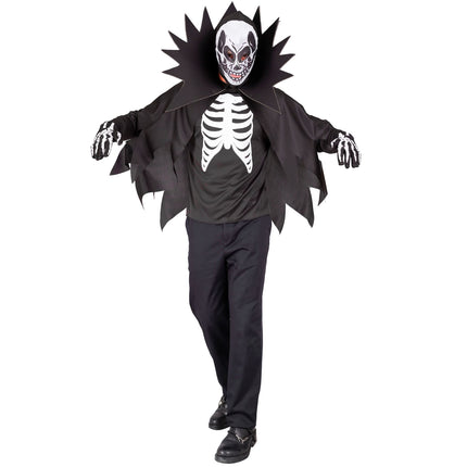 Halloween Kostüm Weiß Schwarz Skelett