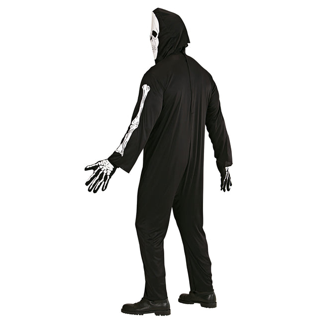 Halloween Kostüm Schwarz Weiß Skelett