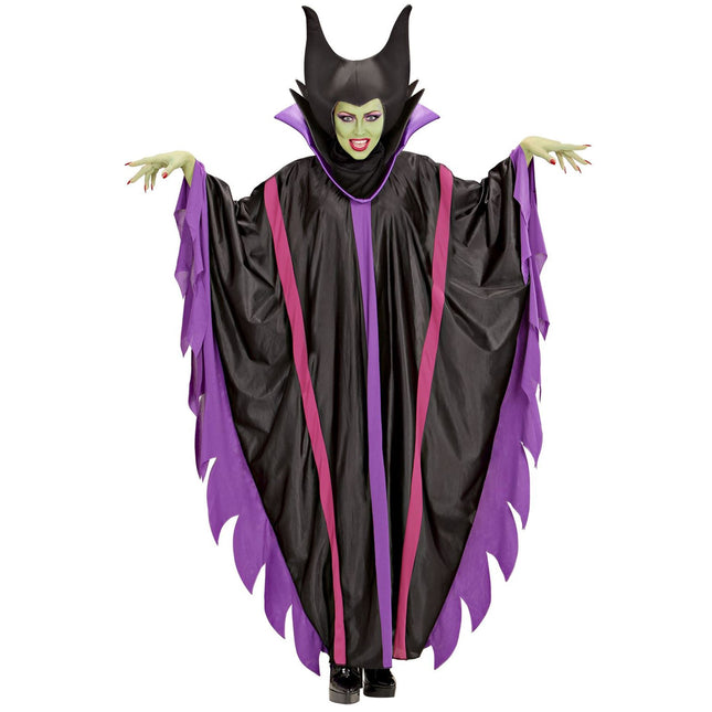 Halloween Kleid Lila Damen Malefizia