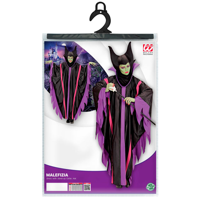Halloween Kleid Lila Damen Malefizia