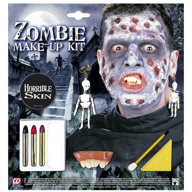 Halloween Makeup Set Zombie 4 Stück