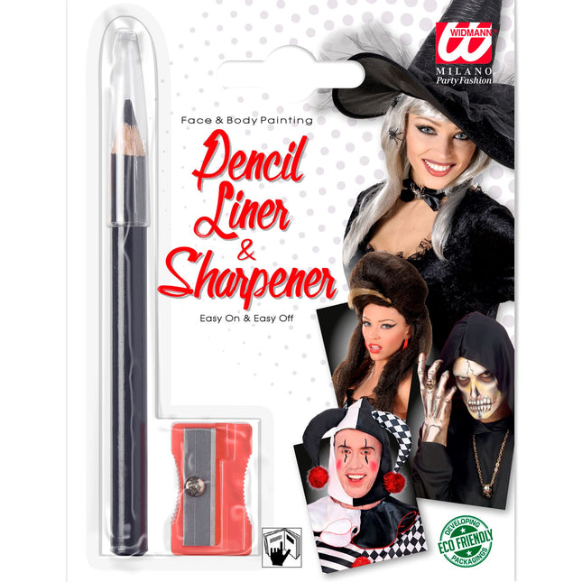 Schwarzer Augenstift mit Anspitzer