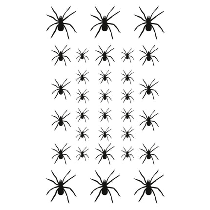 Halloween Fake Tattoos Spinnen 32Stück