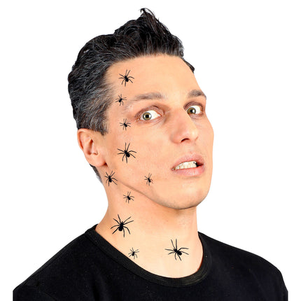 Halloween Fake Tattoos Spinnen 32Stück