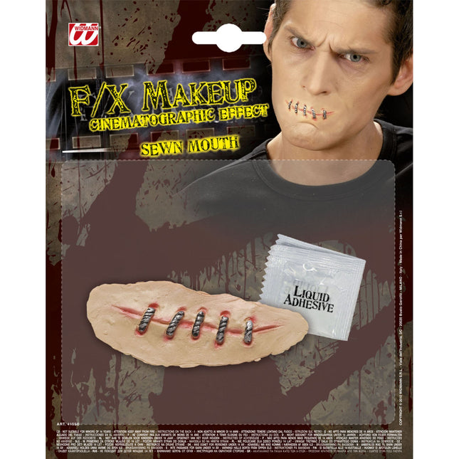 Halloween Falsche Wunde Mund