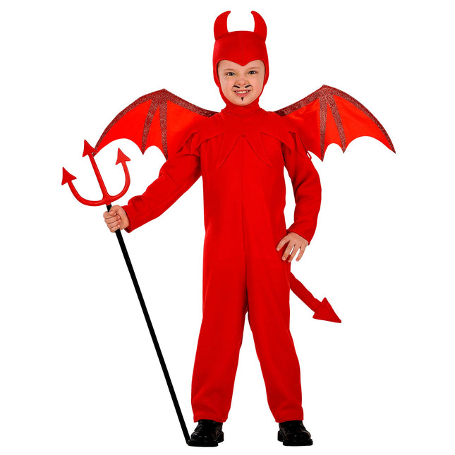 Halloween Kostüm Rot Kind Teufel 3 Stück