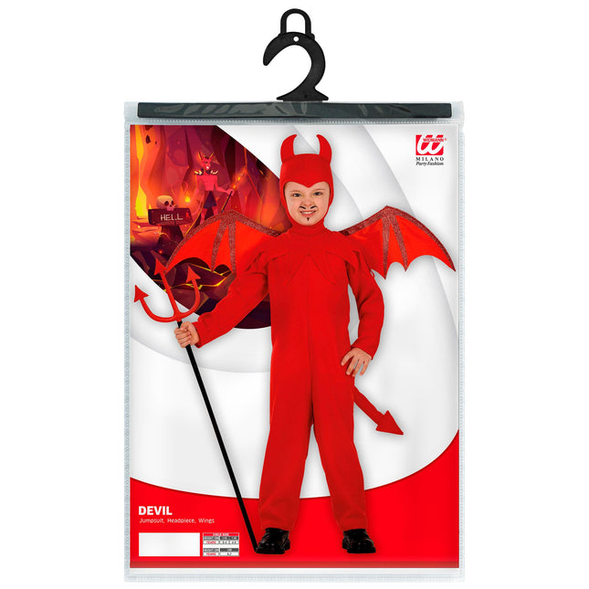 Halloween Kostüm Rot Kind Teufel 3 Stück