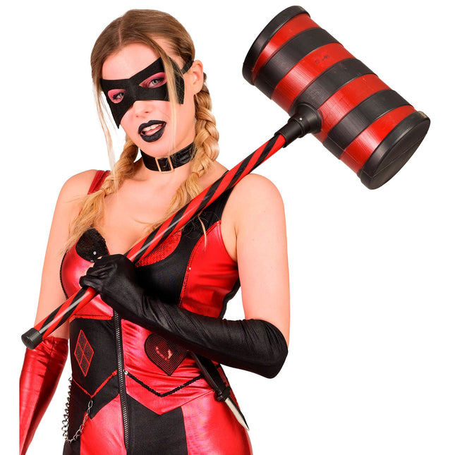 Rot Schwarz Fake Hammer 78cm